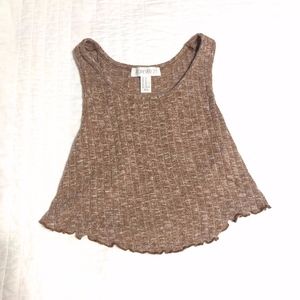 Forever 21 light brown/tan crop top
